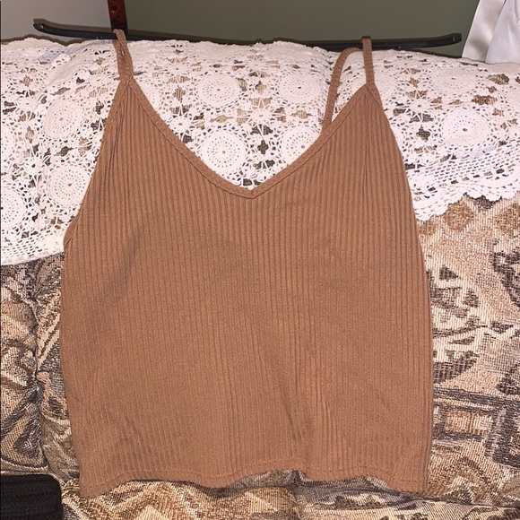 Brown cropped tank top - Picture 1 of 1
